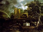 RUISDAEL, Jacob Isaackszon van Judenfriedhof oil on canvas